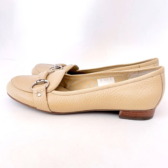 ETIENNE AIGNER Womens Tan Pebbled Leather Round Toe Loafers Size 8.5 NWOB - Picture 7 of 11